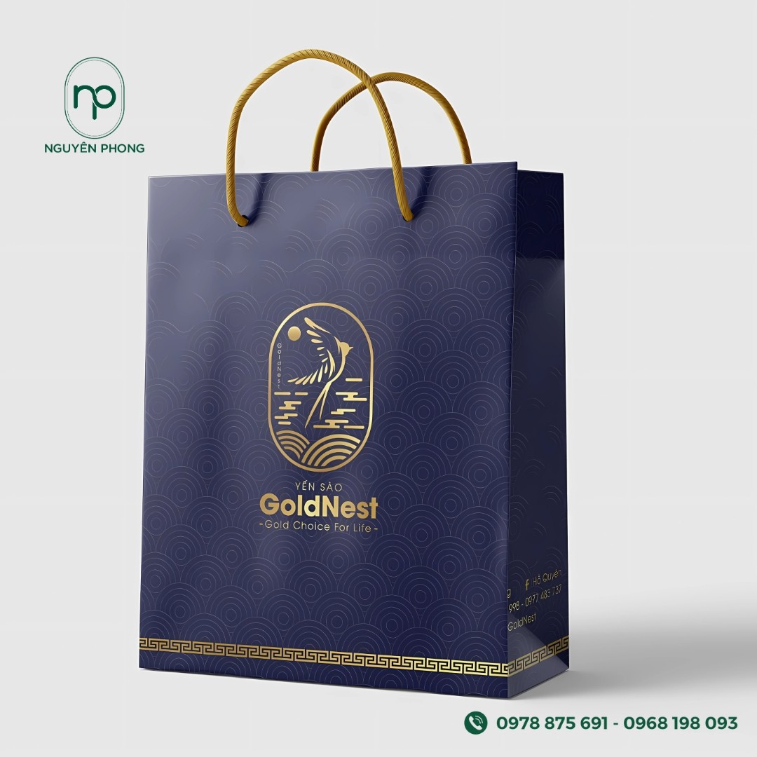 Túi giấy yến sào in logo